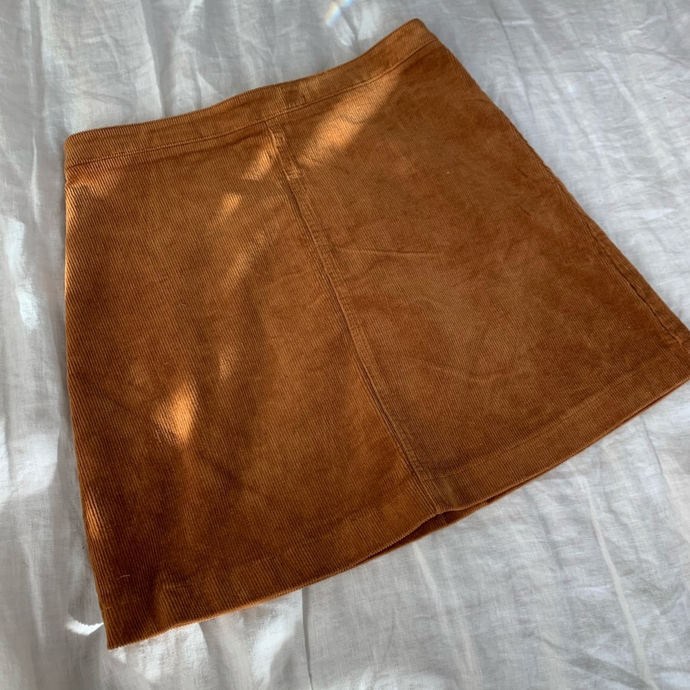 F21 corduroy skirt